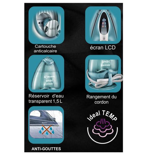 Robuste Smart Centrale Vapeur 2000W - 1.5L - Bleu – Image 3