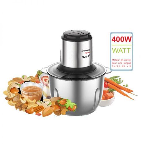 Robuste Hachoir Promix bol Inox- 2L - 4 Lames 400W - Inox – Image 3