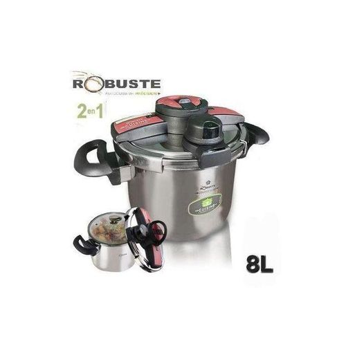 Robuste Cocotte Autocuiseur & Marmite 2En1 - 08 L
