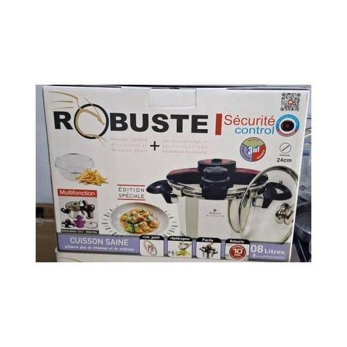 Robuste Cocotte Autocuiseur & Marmite 2En1 - 08 L – Image 2