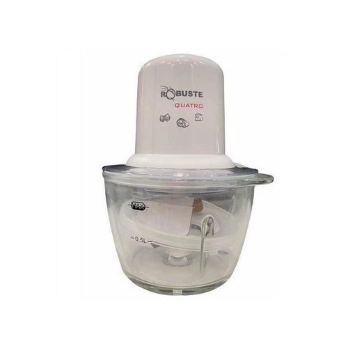 Robuste Hachoir 4 Lames Bol En Verre 1L-350W – Image 3