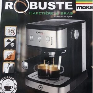 Robuste Cafetiere avec bras et réchaud lait 15bar