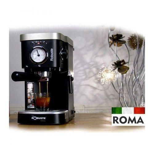 Robuste Cafetière Electrique Espresso Roma- 15 Bar - 1.2L-1100 Watts -Noir/Argent – Image 2