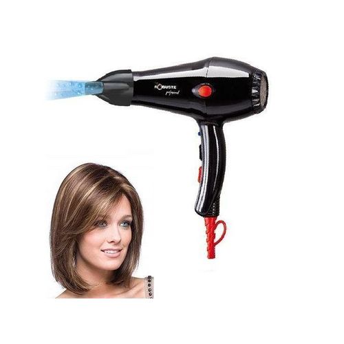 Robuste Cheveux Professionnel Pro 2000 Touche Air Frais - 2000 W - Noir