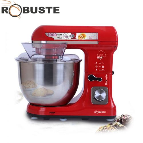 Robuste Robot Pétrin 1000 W 5 L 2.2 KG - Rouge