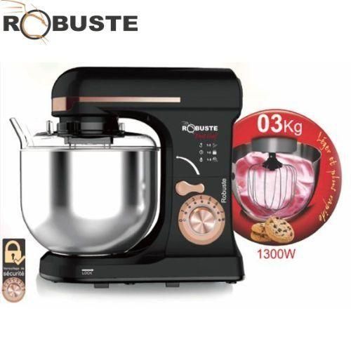 Robuste Robot Pétrin Inox 1300W - 7 L - 3 KG