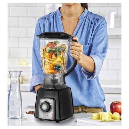 Robuste Blender Mixeur Electrique, Multifonction - 500W - 1.5L Lame en Acier Inoxydable -BH500- Noir – Image 3
