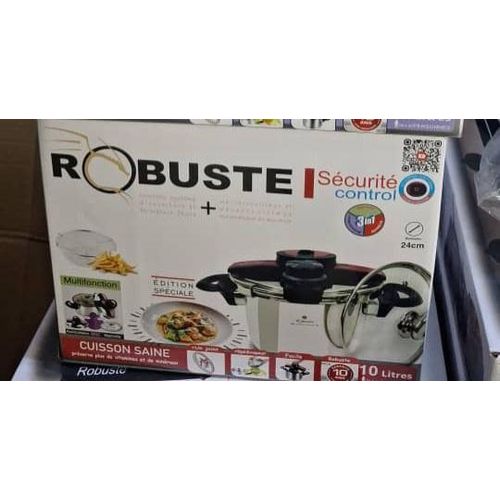 Robuste Cocotte Minute / Marmite 2En1 - 10 L - Inox – Image 2