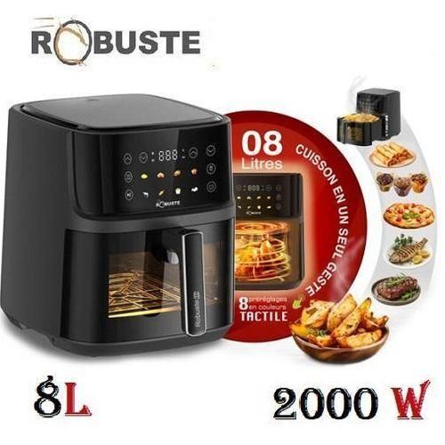 Robuste Friteuse Electrique Airfryer – 8 Litres – Tactile- 2000W - AF8 - Noir