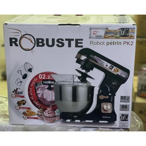 Robuste Robot Pétrin – Bol En Inox- 5 Litres / 2,2 Kg – 1000 W – Pk2 – Image 2