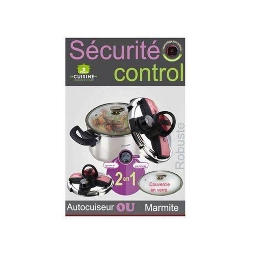 Robuste Autocuiseur & Marmite Cocotte Minute - Marmite 2En1 - 6 L - Inox - AM6 – Image 4