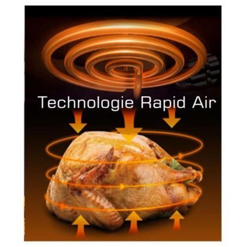 Robuste Air Fryer sans huile 8L 2000W à air - 8 Programmes Tactile avec Fenêtre Visible - Airfryer AF8 – Image 3