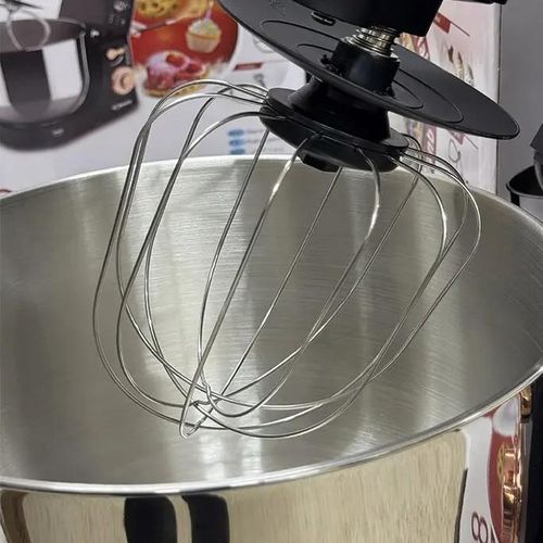 Robuste Robot Pétrin Pâtissier Double Crochet 1800W 8L 8 Vitesses Multifonctions avec Bol En Inox - Pro Max Gris – Image 3