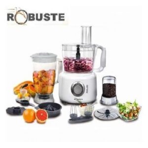 Robuste Robot Multifonction - 8 Accessoires 25 Fonctions - 800 W - 25F - Blanc