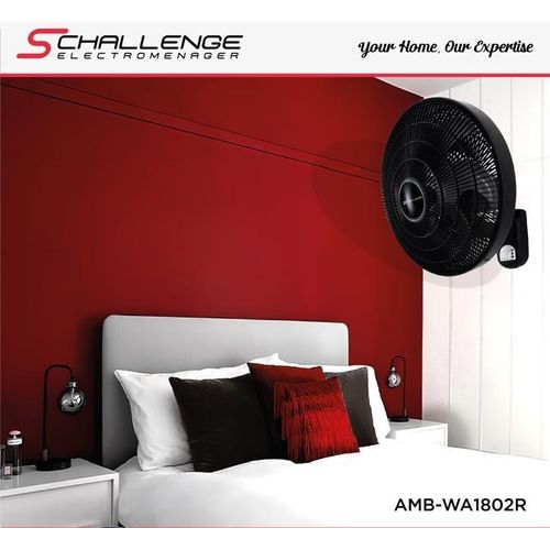 SCHALLENGE Ventilateur mural 75 W avec télécommande