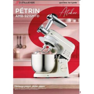 SCHALLENGE Pétrin 7L en acier inoxydable