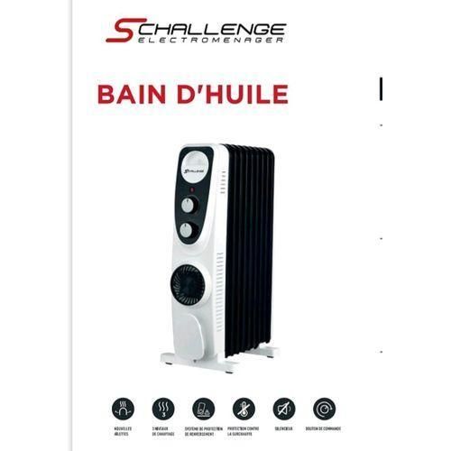 SCHALLENGE Radiateur bain d'huile 11 éléments