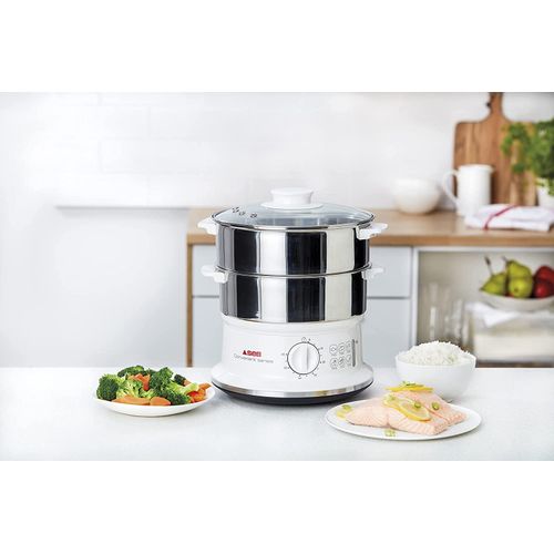 Seb Cuiseur vapeur SEB CONVENIENT, 2 BOLS INOX, CUISSON VAPEUR, MINUTEUR VC145100 – Image 3