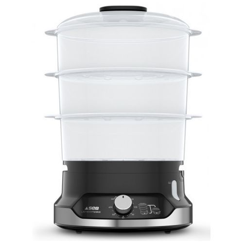 Seb Cuiseur vapeur Seb 3 paniers 800w- 9L - vc204800