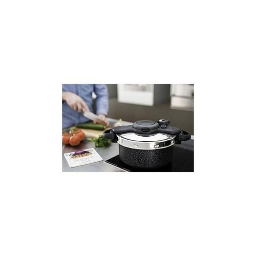 Seb Cocotte P4705105 5L 2-en-1 Dou Ultra Resist Effet Pierre + livrerecettes – Image 3