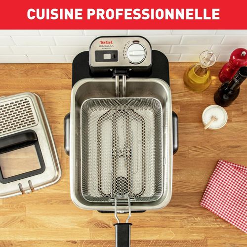 Seb Friteuse semi-professionnelle - Clean 3,5 L, 2300 W, Jusqu'à 6 pers, Filtration automatique de l'huile, Minuteur digital, Thermostat, Boite de stockage d'huile – Image 2
