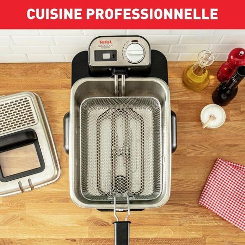 Seb Friteuse Électrique En Inox 3.5L 2300W Avec Filtration Automatique De l’Huile Semi Pro – Image 2