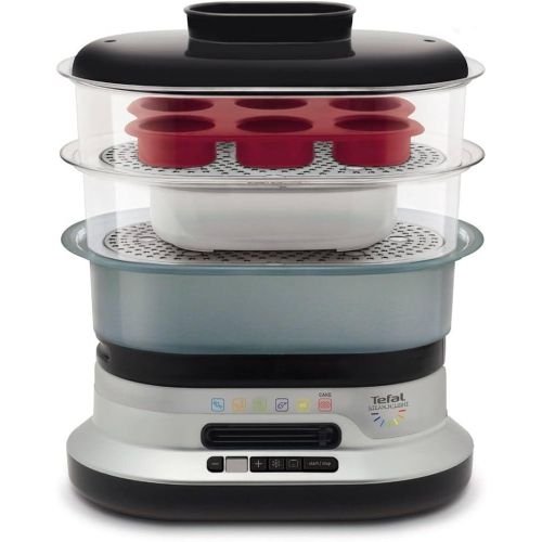 Seb Cuiseur vapeur STEAM N'LIGHT- 6 modes de cuisson- 10L- VC303800- 3 bols