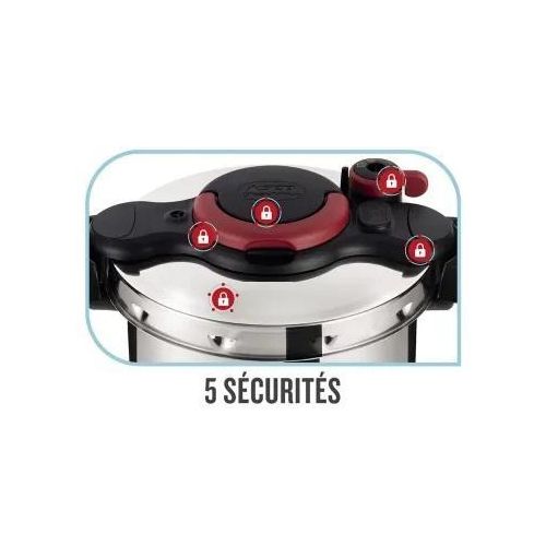 Seb Cocotte minute 2en1 Inox 7.5L ClipsoMinut Easy P4624822 – Image 2