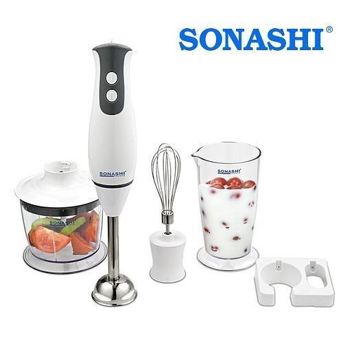 Sonashi Mixeur Plongeant 3 En 1 - Shb-169Jbc - Blanc/ Noir – Image 3