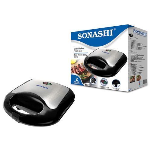 Sonashi Mini Panineuse - 750 Watts - Sgt 853 - Noir / Gris – Image 6
