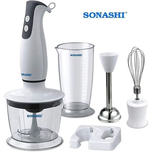 Sonashi Mixeur Electrique Multifonction 3 in 1 Shb -169 Jbc - Blanc