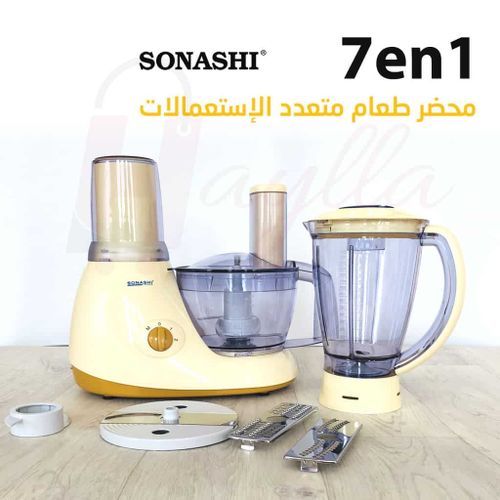 Sonashi Blender Robot Hachoir viande et légumes 7en1 multifonction 600W – Image 3