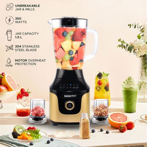 Sonashi Mélangeur Multi usage (Blender plus mixeur) 2en1 1.5L 350W SB-192 – Image 3