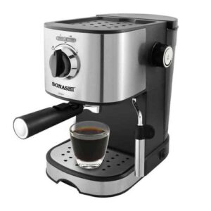Sonashi Machine A Café Expresso Tout En Un 850 W 15 Bars Capacité 1.L - SCM-4963 Noir/argent
