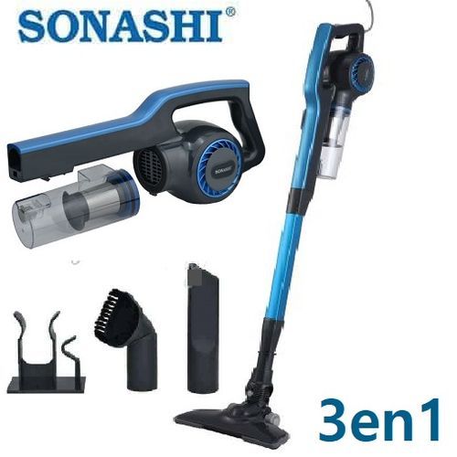 Sonashi Aspirateur Balai 3en1 0,9 L 600 W- SVC-9032 -Bleu