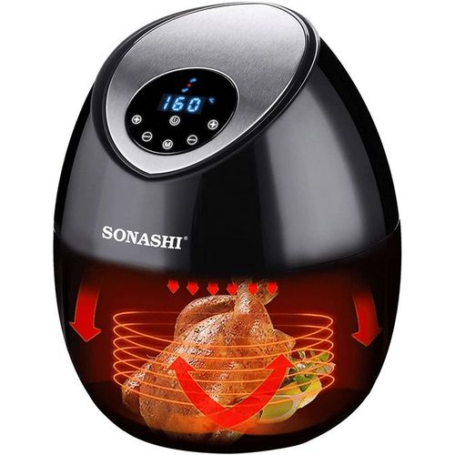Sonashi Friteuse Électrique Digitale Sans Huile Technologie À Air Rapide 1400 W 4.2 L- SAF-001 – Image 3
