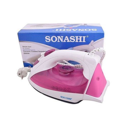Sonashi Fer à repasser à la vapeur semelle céramique 2000 W -SI-5042C-Blanc/bleu – Image 2