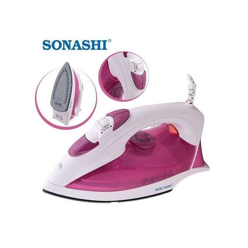 Sonashi Fer à repasser à la vapeur semelle céramique 2000 W -SI-5042C-Blanc/bleu – Image 3