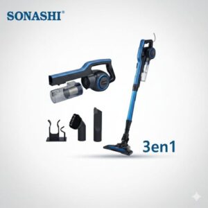 Sonashi Aspirateur Poussière Balai à Main 3 en 1 0,9 L 600 W SVC-9032 Multi couleur Bleu-Vert