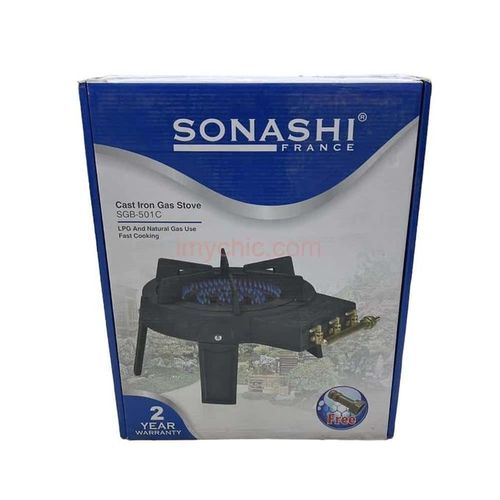 Sonashi Tabouna Réchaud À Gaz Sonashi SGB-501C( Réchaud À Gaz )- Noir – Image 4