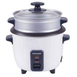 Sonashi Cuiseur A Vapeur & Rizière 2 En 1 Avec Arrêt Automatique De La Vapeur 2,8 L