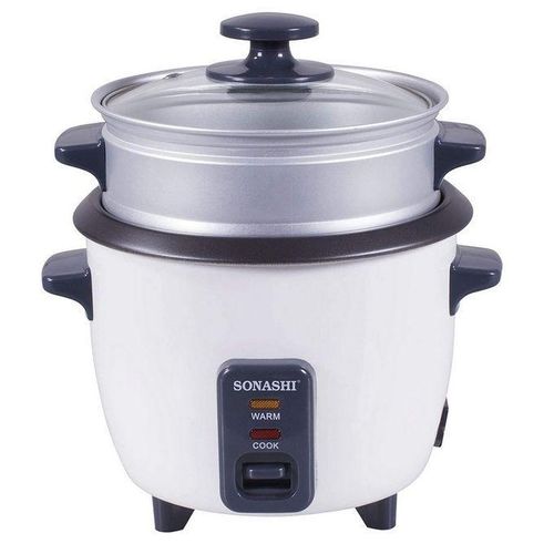 Sonashi Cuiseur A Vapeur & Rizière 2 En 1 Avec Arrêt Automatique De La Vapeur 1,8 L