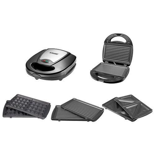 Sonashi Panineuse Multi Gril 760W 3 En 1 Et Machine A Collations Multiples Ssm-861 – Image 3