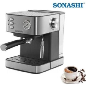Sonashi Machine A Café - 850 W- 15 Bars, Capacité 1,6 L-Scm-4967-Argent