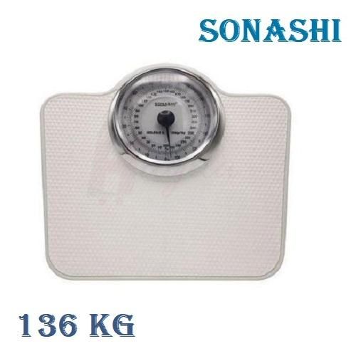 Sonashi Pèse Personne Mécanique -SSC- 2223 -136Kg-Gris-Blanc