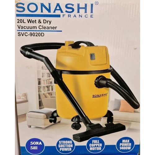 Sonashi Aspirateur secs et humides 1400 W-20L SVC-9020D