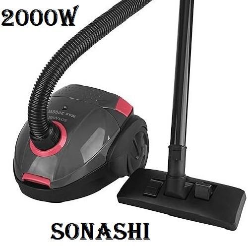 Sonashi Aspirateur filaire Vacuum Clear -1,5 L 2000 W -SVc -9031 Gris-rouge
