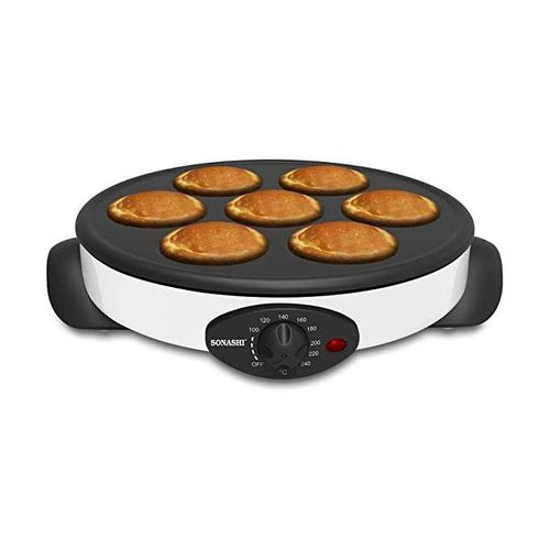 Sonashi Crêpière & Pancakes Electrique - 2 En 1 Scrm-865- 1500 W - Blanc – Image 3