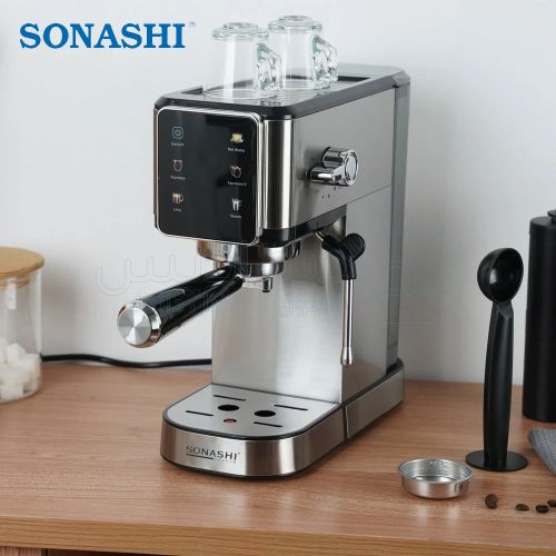 Sonashi Machine à café espresso multifonctions 5en1 20bar 1350W SCM-4983 – Image 3