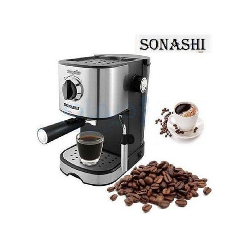 Sonashi Cafetière Expresso Tout En Un Scm-4963- 850 W- 15 Bars, Capacité 1 L
